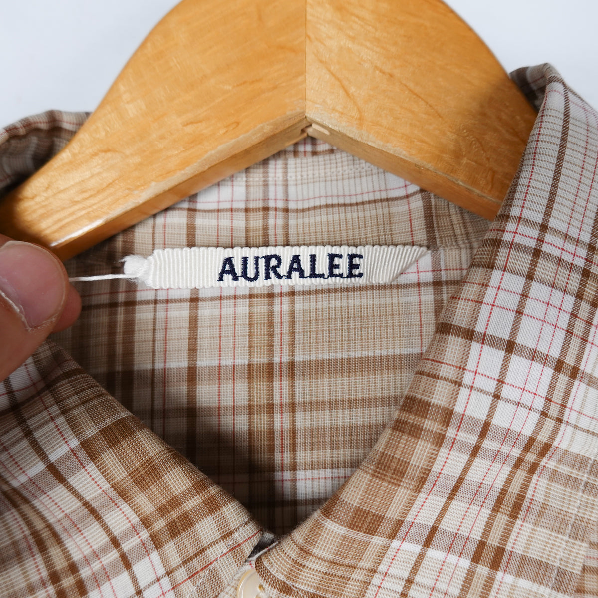 Auralee Plaid Button Up - Size 5