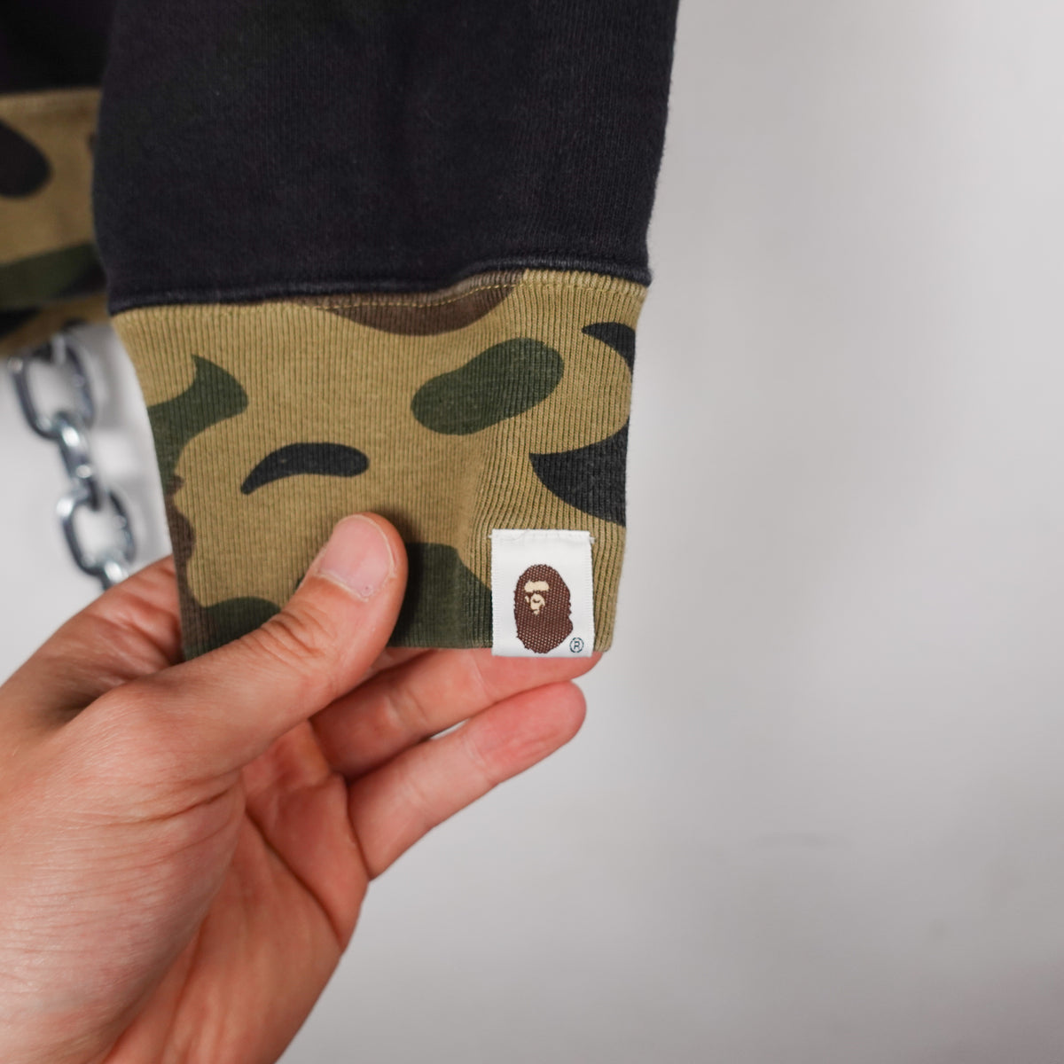 Bape Full Zip Camo Hoodie - Size M
