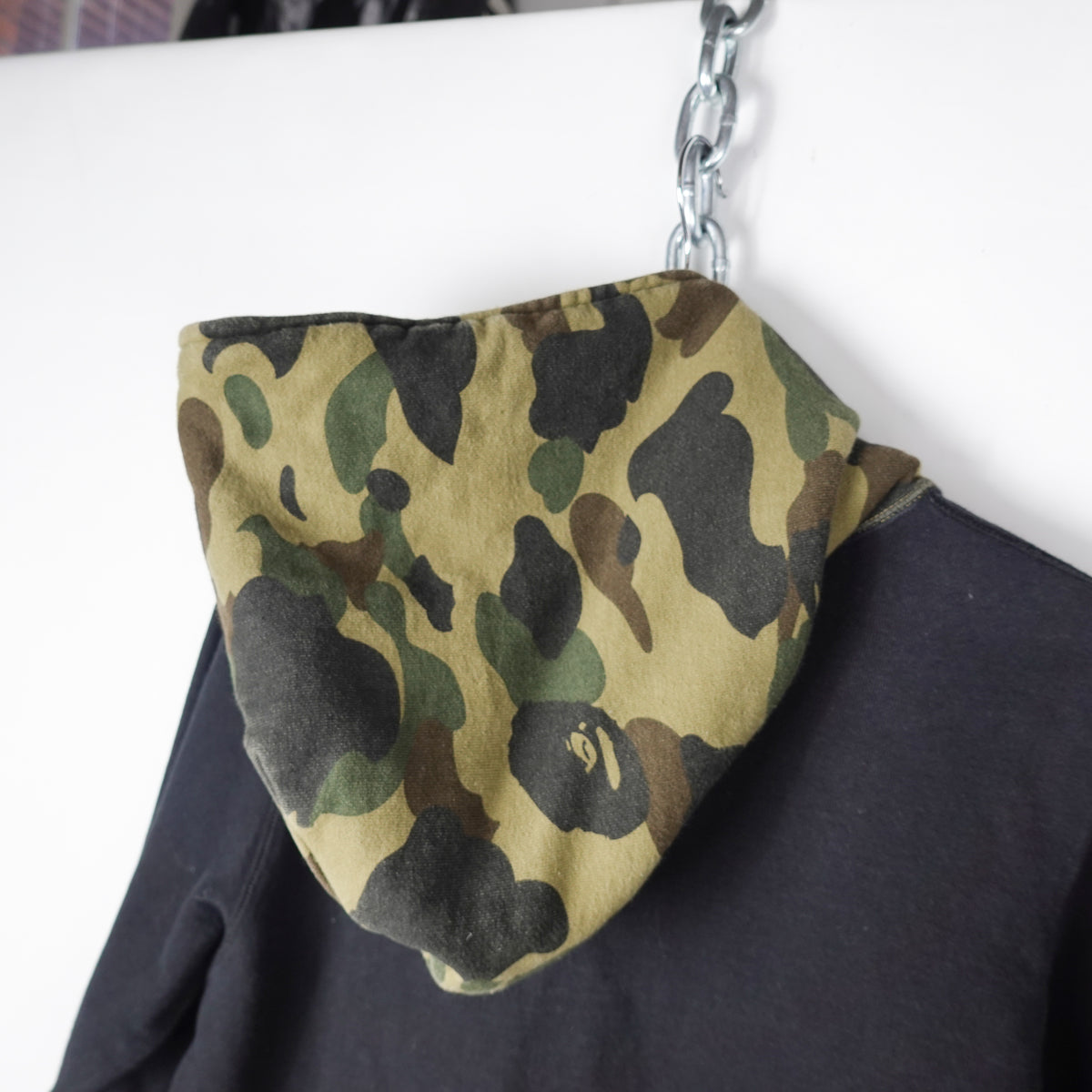 Bape Full Zip Camo Hoodie - Size M