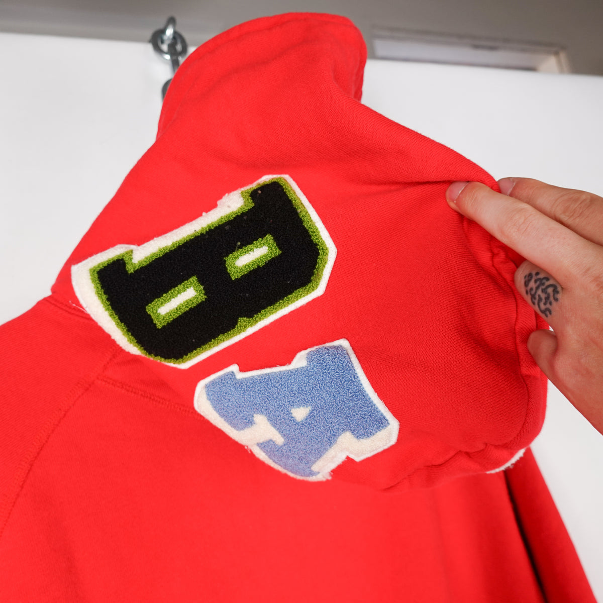 Vintage Bape Red Full Zip Hoodie - Size L