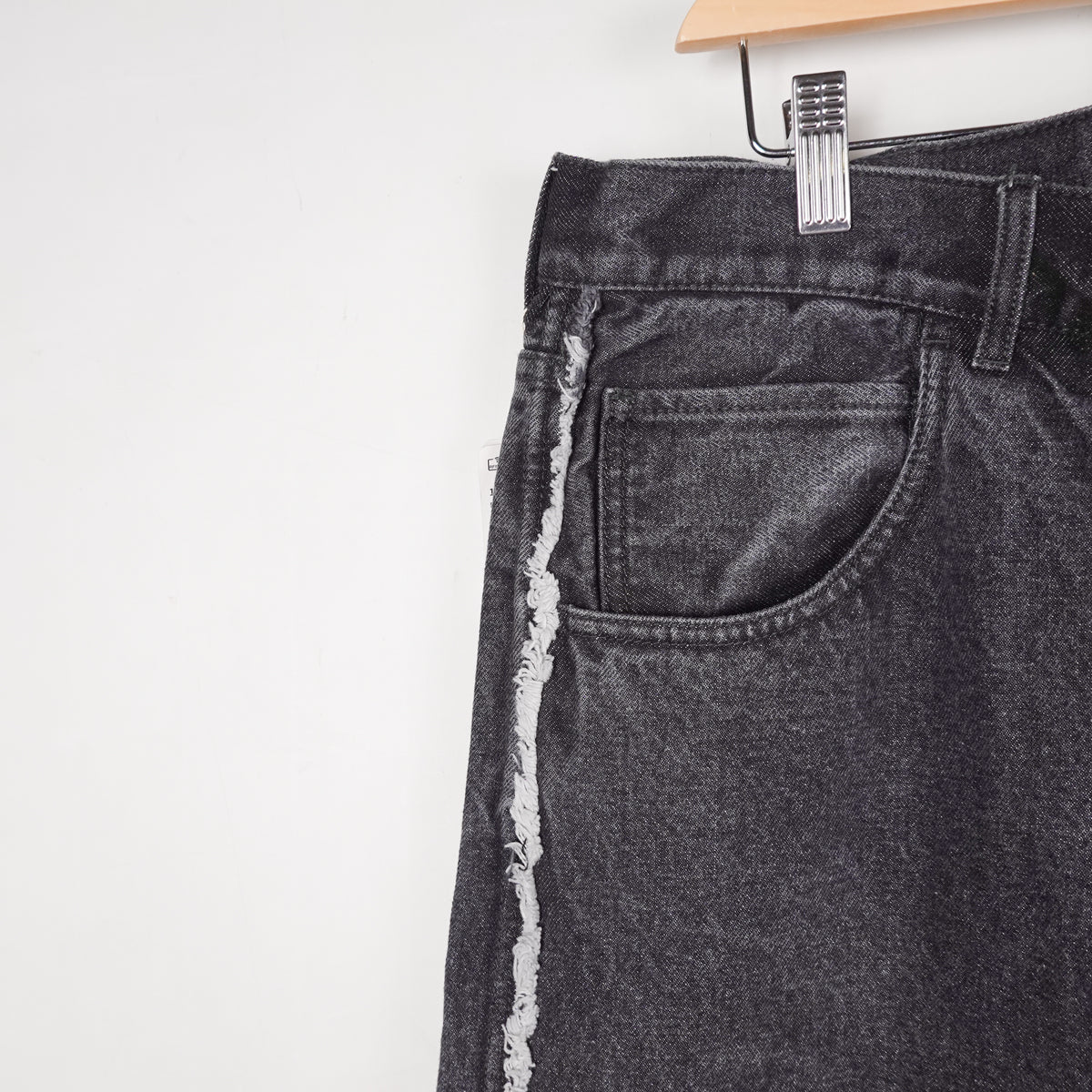 Beams Fringe Baggy Denim Pant - Size XL