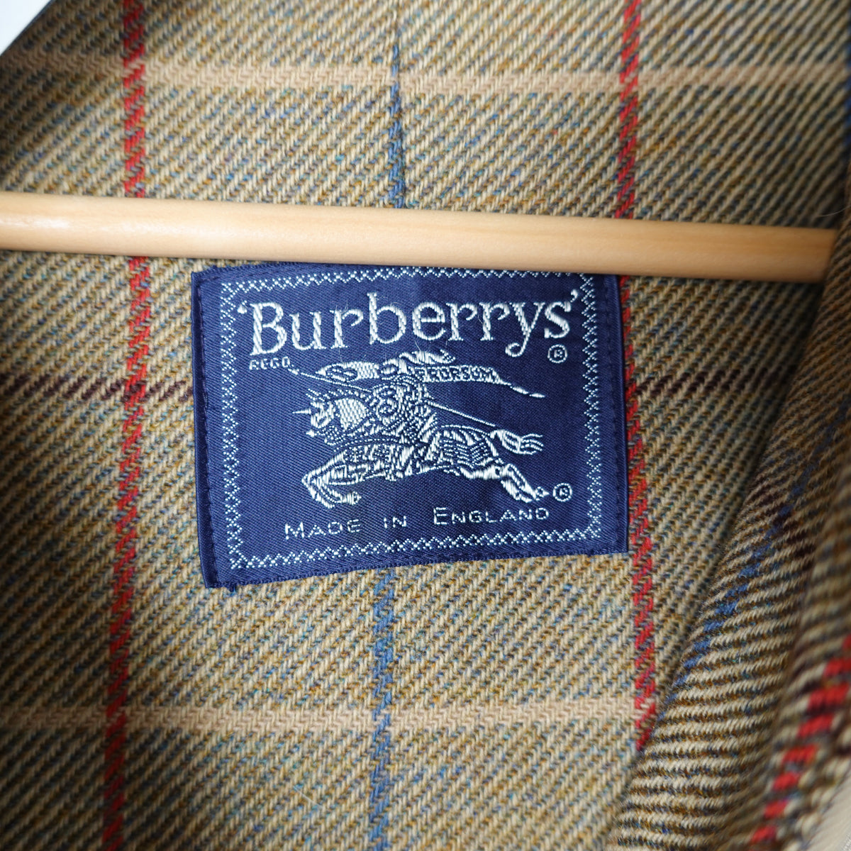 Vintage Burberry Wool lined Hooded Trench Coat - Women's L