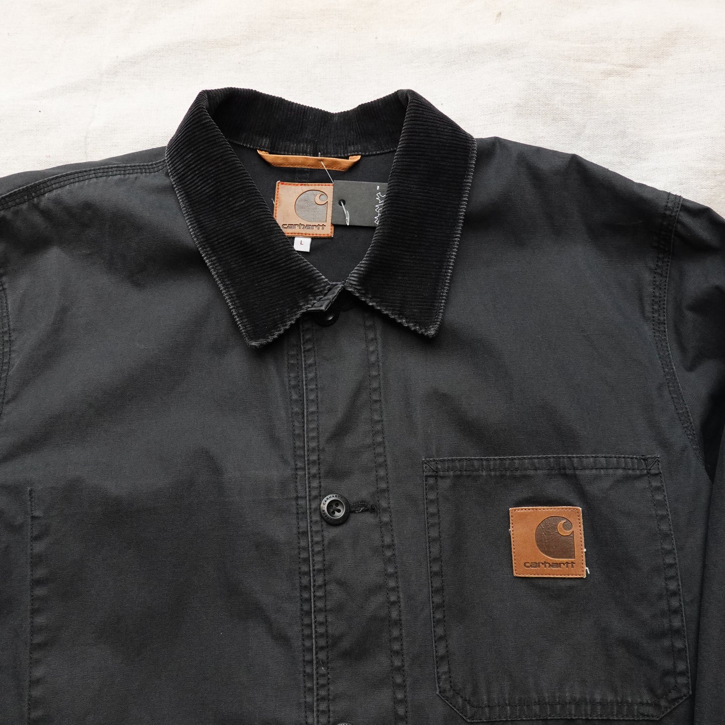 Carhartt  WIP Waxed Chore Jacket - Size L