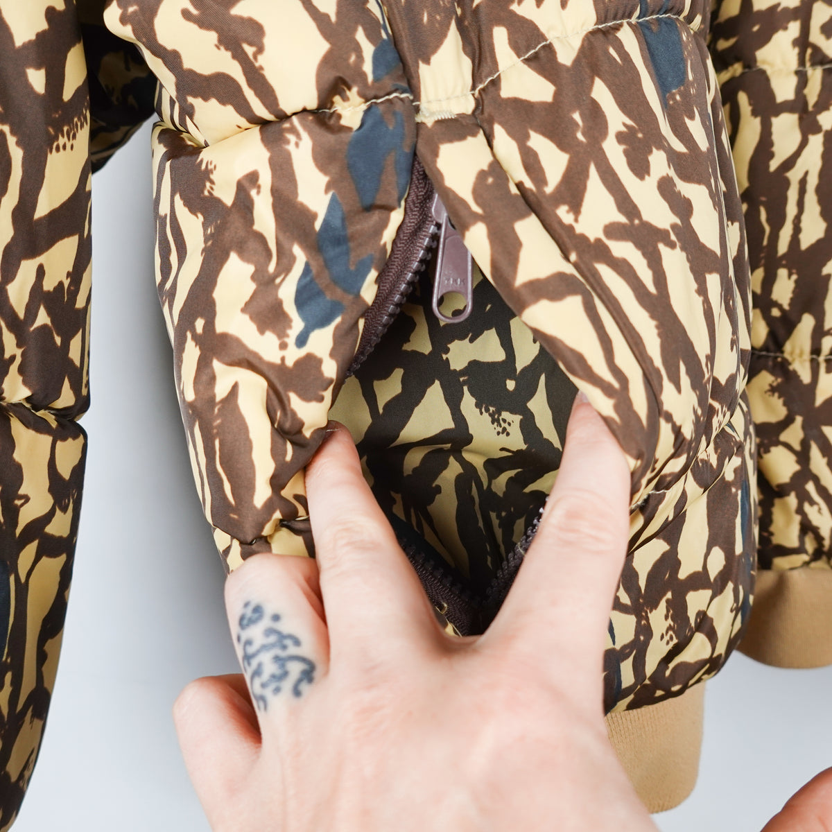1988 Columbia Marsh Camo Reversible Gore-Tex Jacket - Size XL