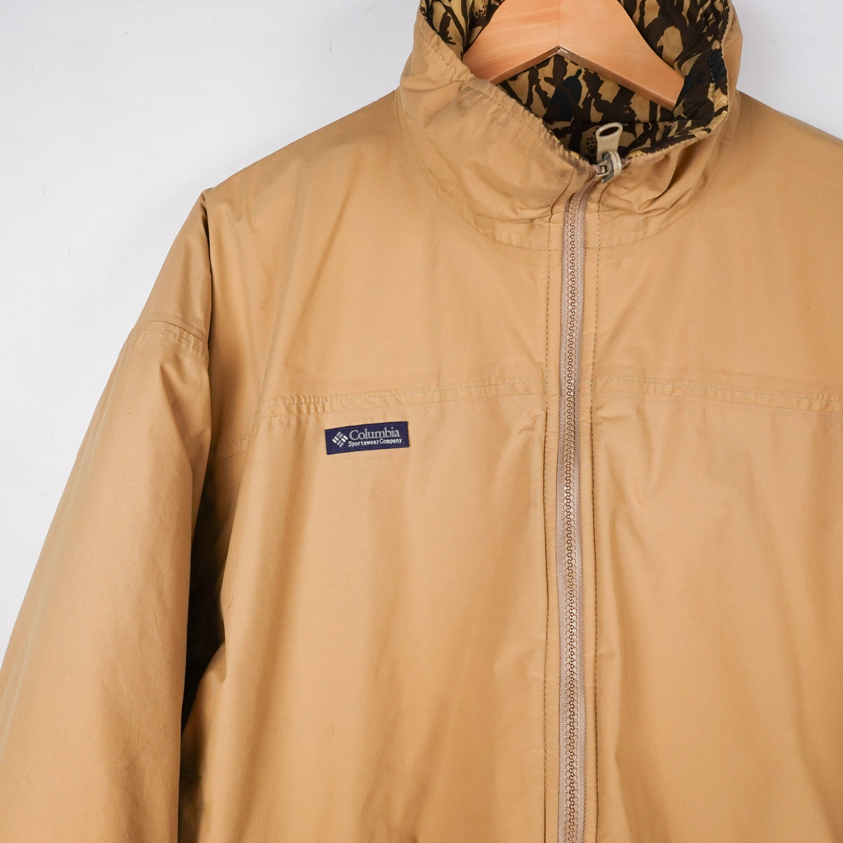 1988 Columbia Marsh Camo Reversible Gore-Tex Jacket - Size XL