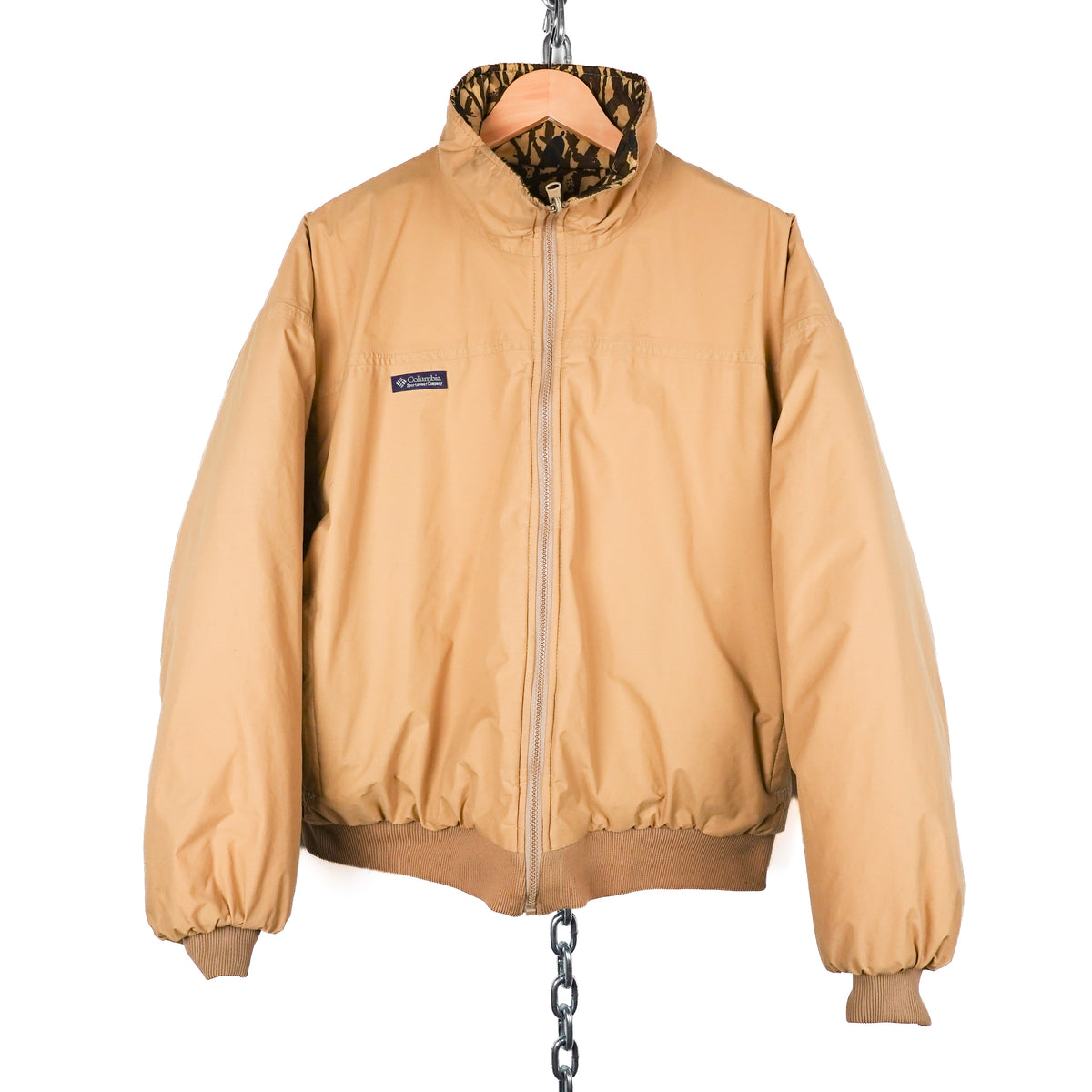 1988 Columbia Marsh Camo Reversible Gore-Tex Jacket - Size XL