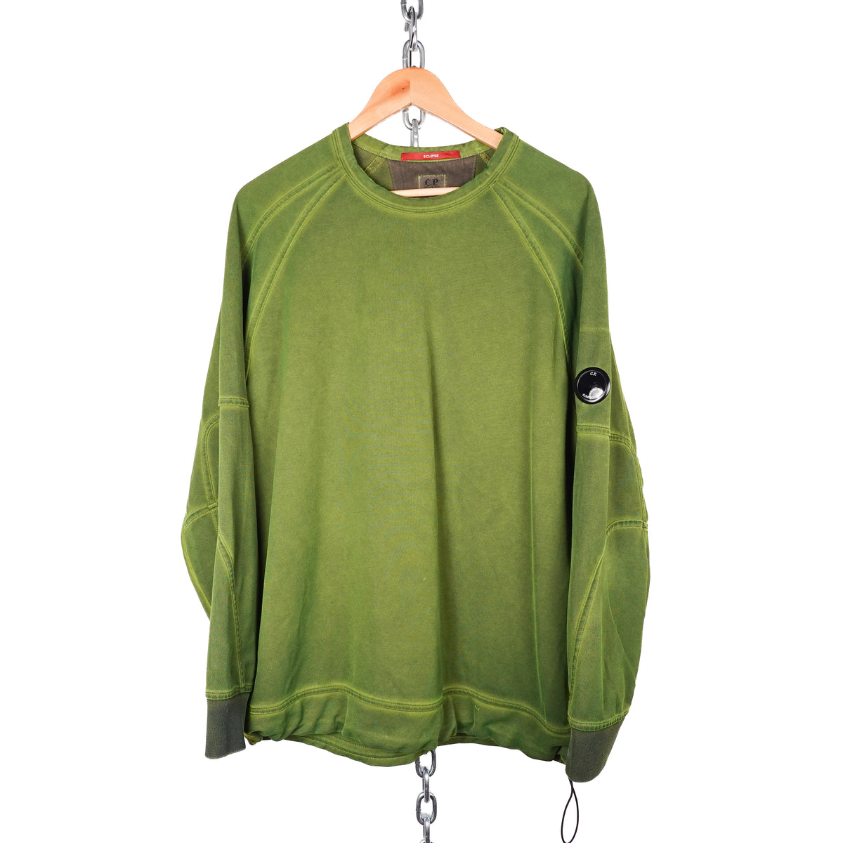 CP Company Over-dyed Green Crewneck - Size XL