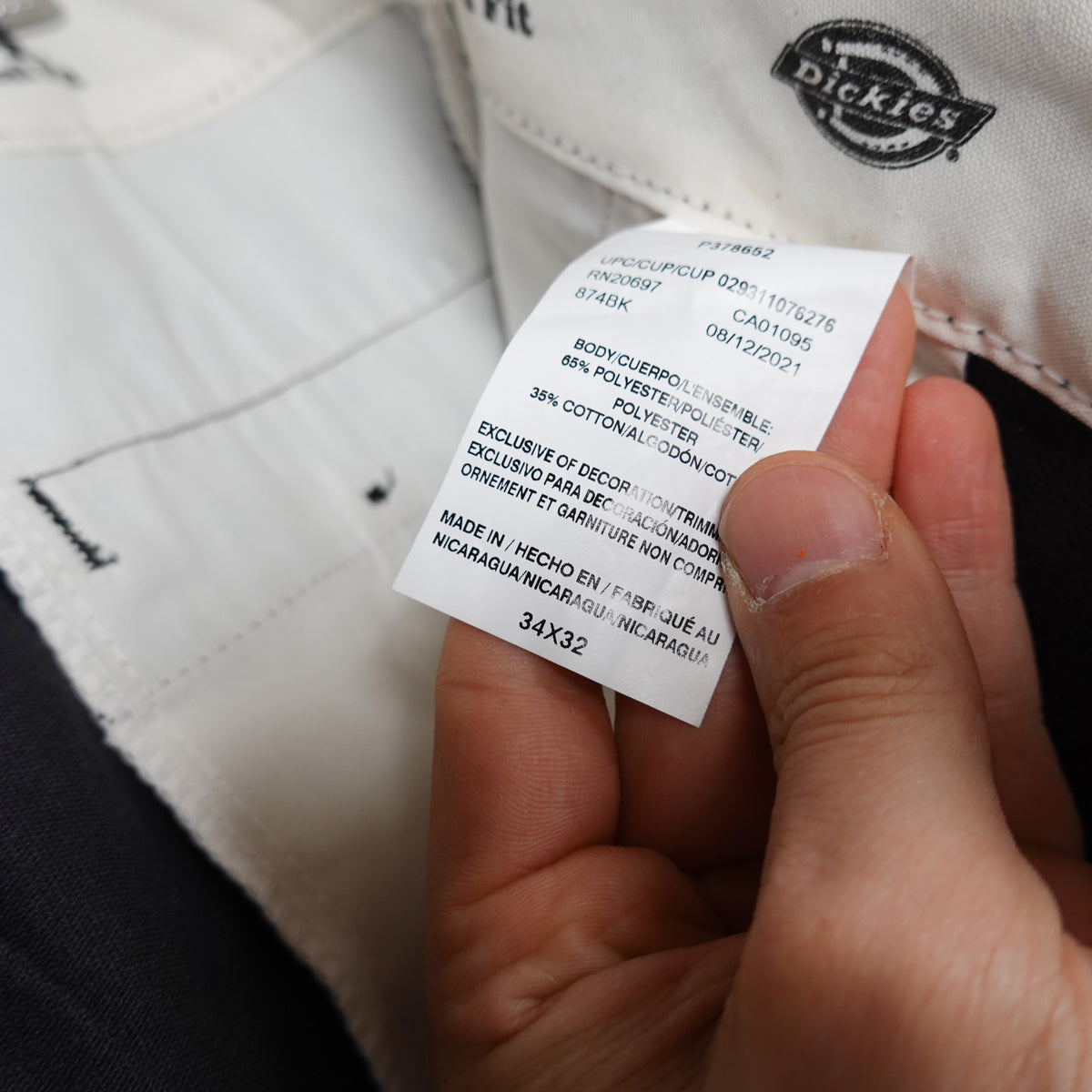 Dickies 874 Original Fit Pant - Size 34
