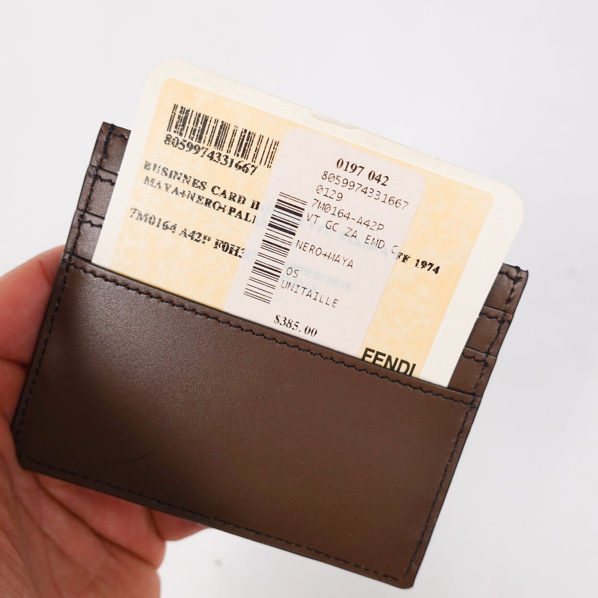Fendi Zucca Card Holder