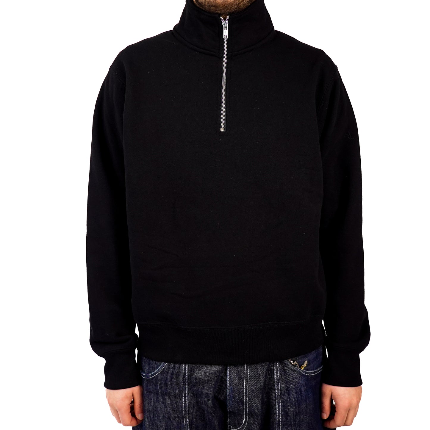 Victoria Vintage Classic 1/4 Zip Sweater - Black