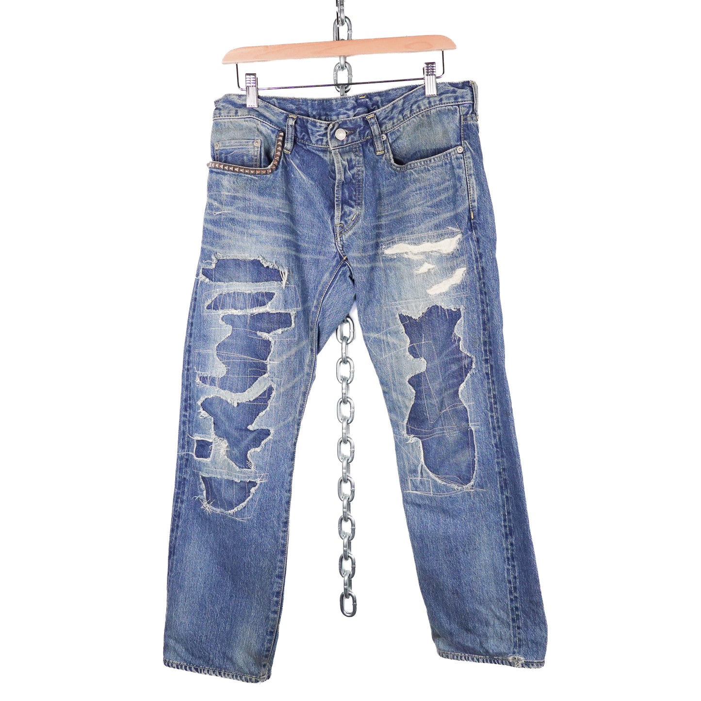 Hysteric Glamour Repaired Denim Pant - Size 32