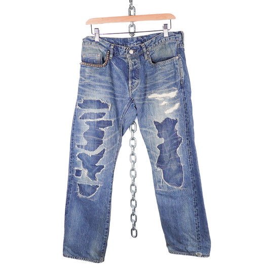 Hysteric Glamour Repaired Denim Pant - Size 32