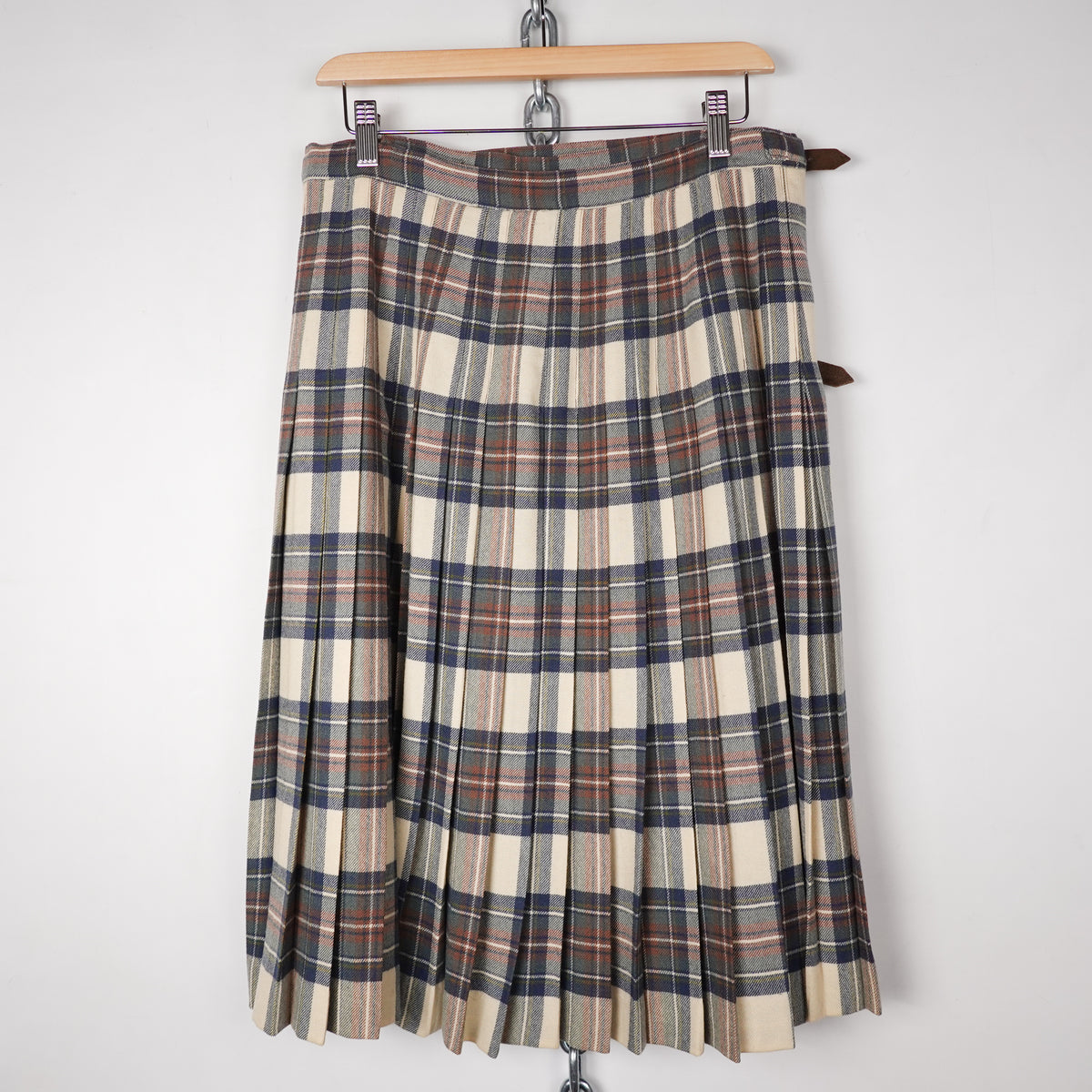 Vintage Blue/Brown Plaid Kilt - Size 31