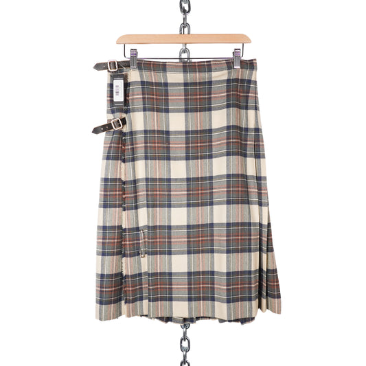 Vintage Blue/Brown Plaid Kilt - Size 31