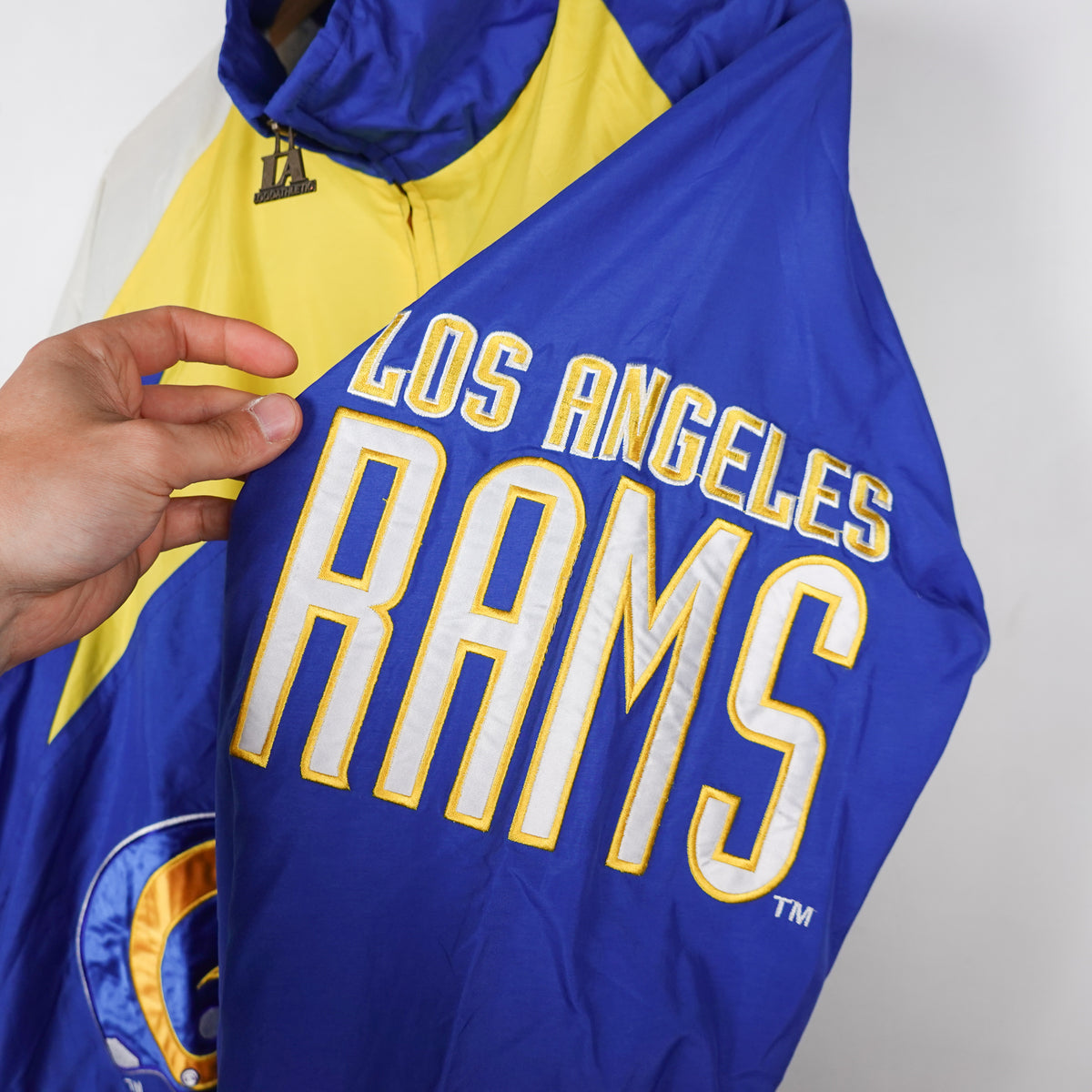 Vintage LA Rams Shark Tooth Windbreaker - Size XL