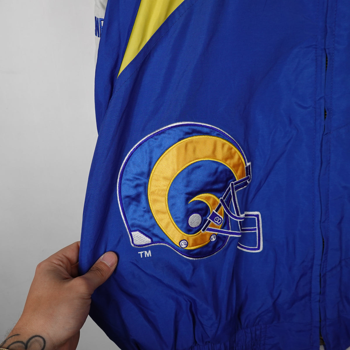Vintage LA Rams Shark Tooth Windbreaker - Size XL