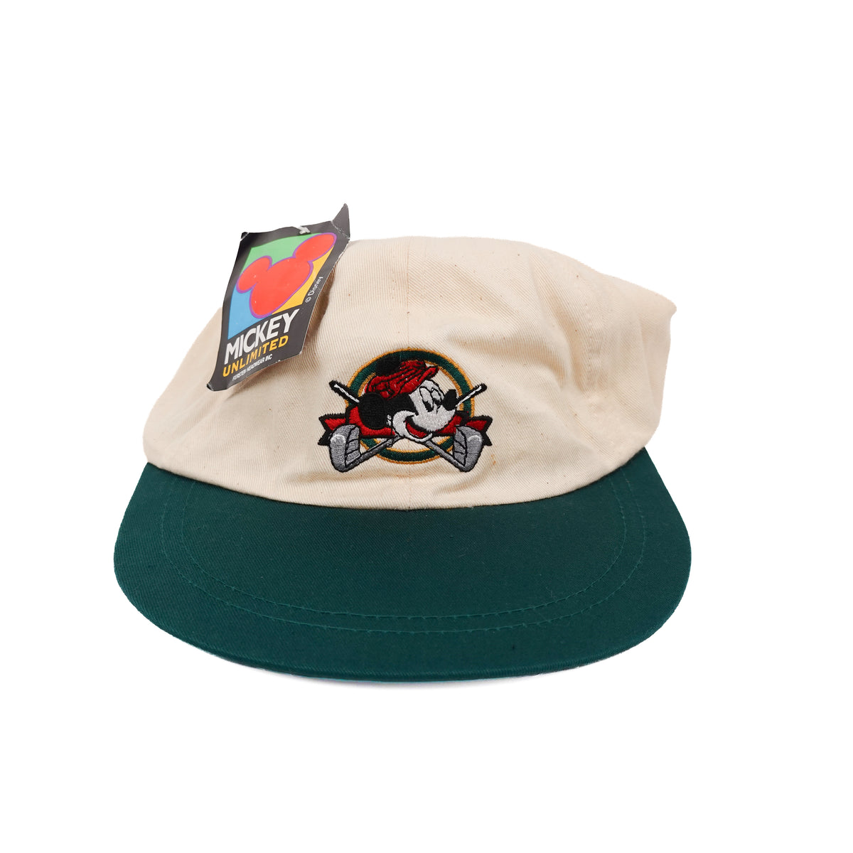 Vintage Mickey Golf Hat WHITE