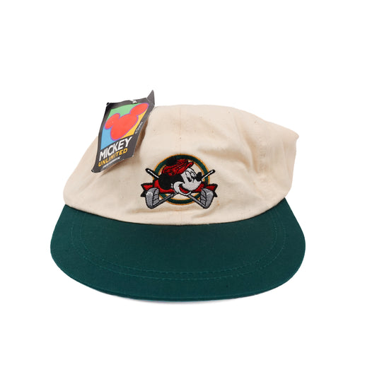 Vintage Mickey Golf Hat WHITE