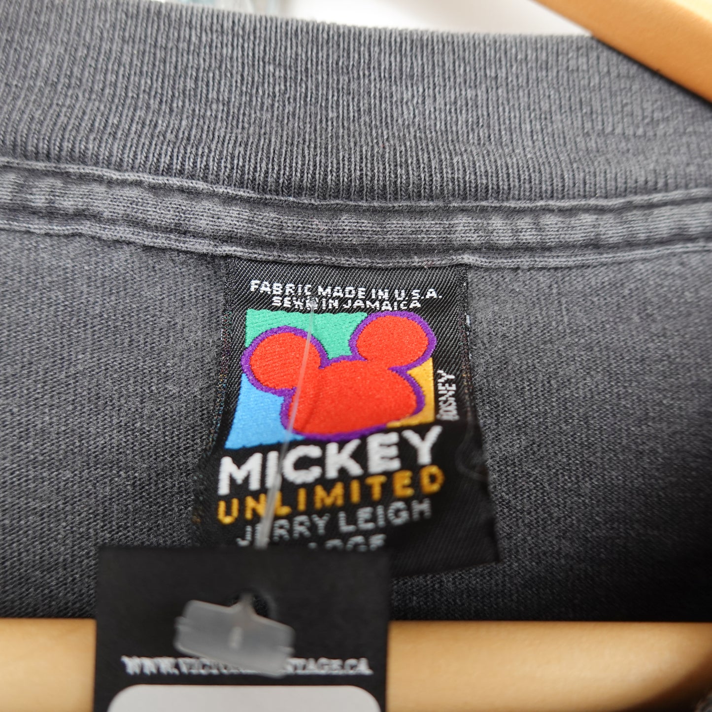 Vintage Cropped  Mickey Mouse Tee - Size L