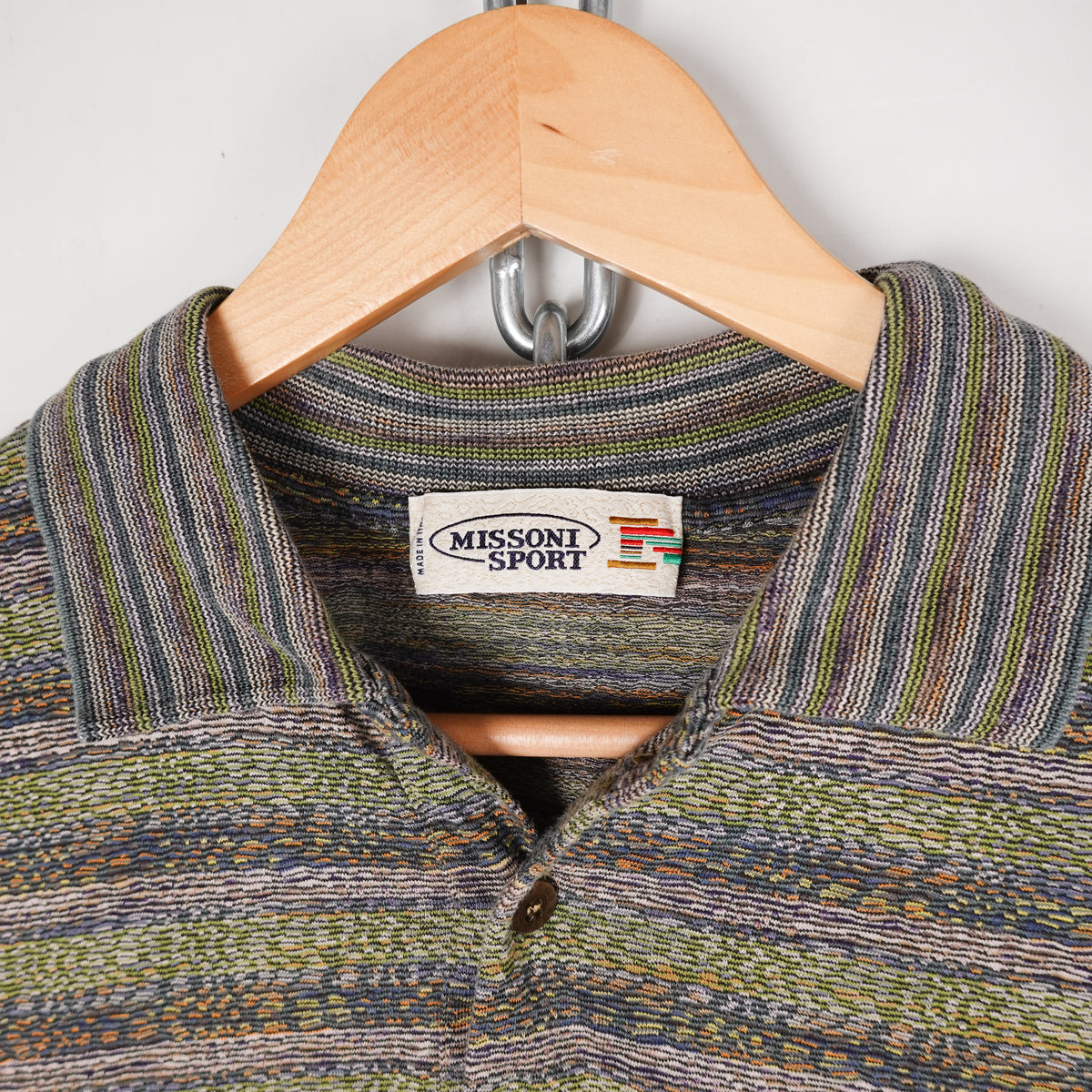 Missoni Sport Green Polo Shirt - Size XL