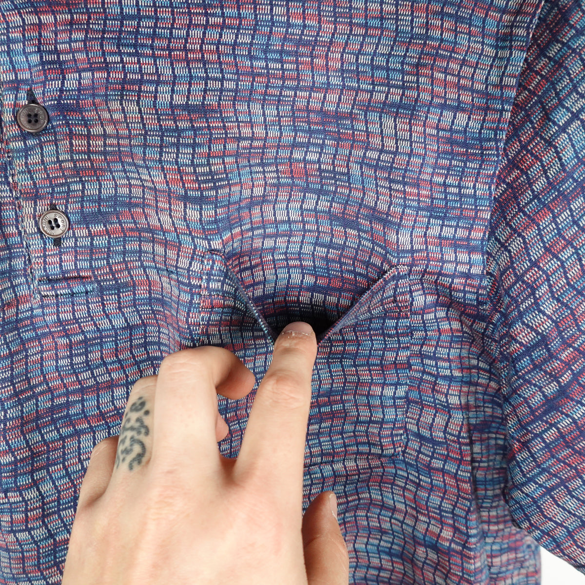 Missoni Sport Blue Polo Shirt - Size XL