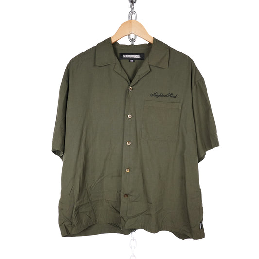 Neighborhood Green S/S Button up - Size L