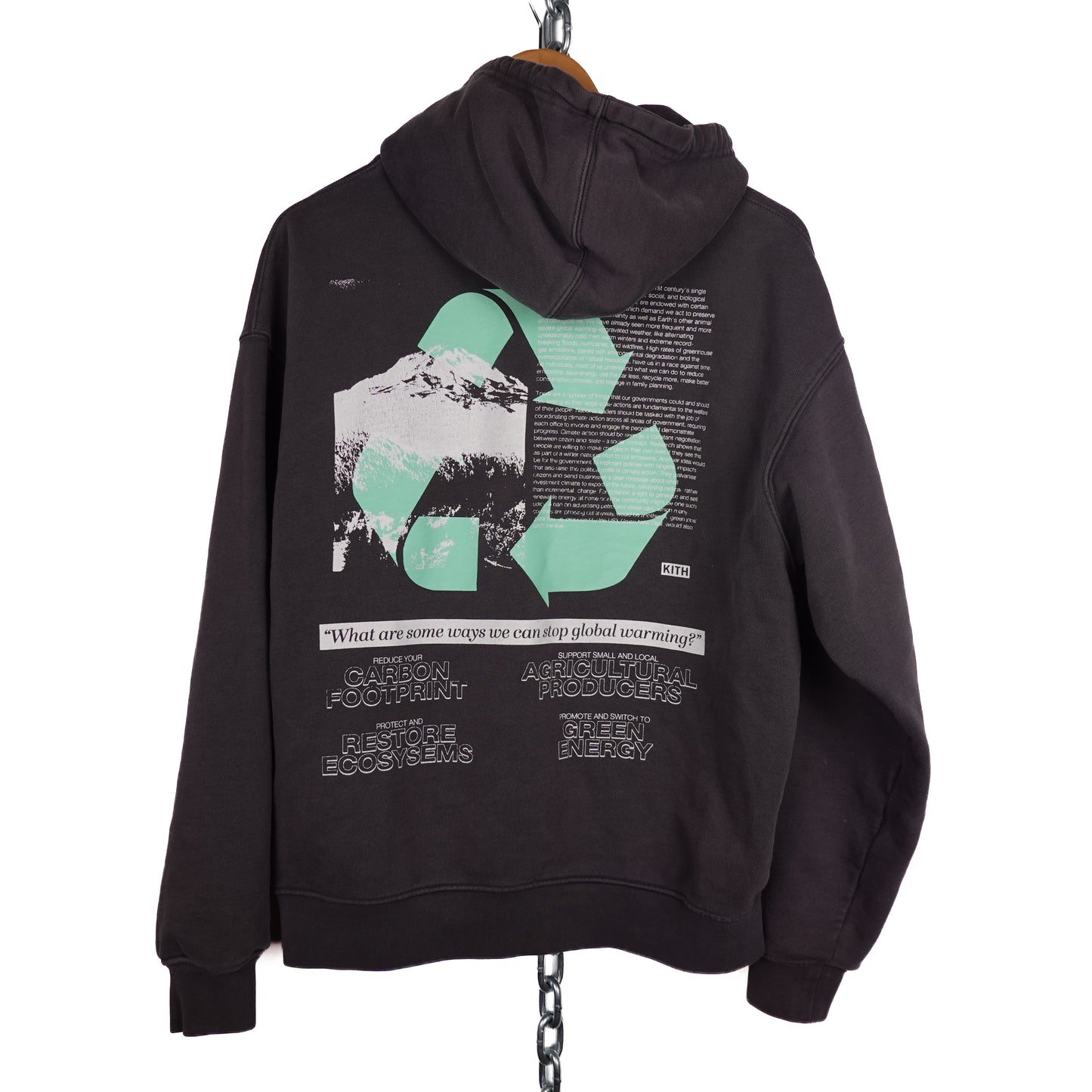 Kith Grey Oversized Hoodie - Size S