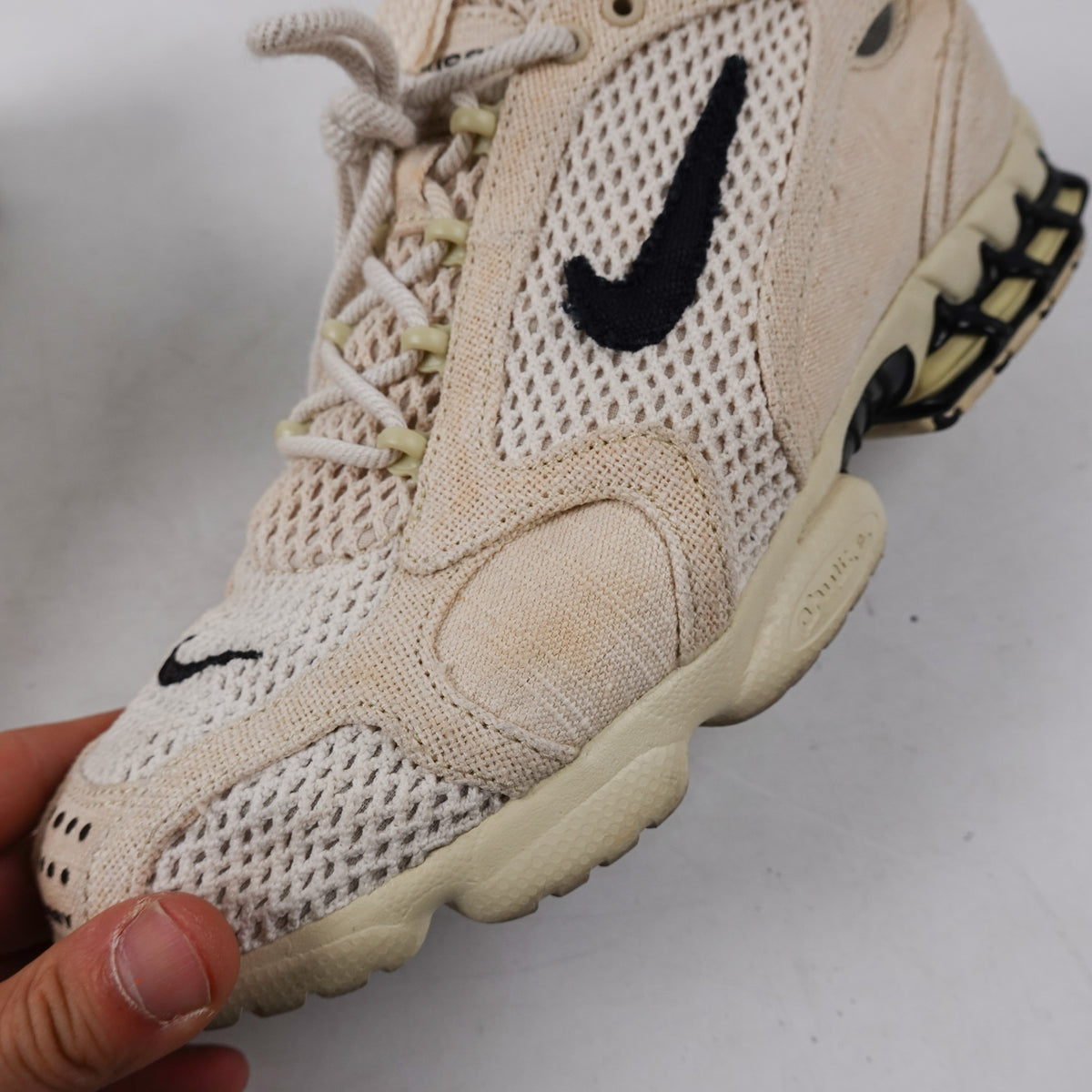 Nike x Stussy Air Zoom Spiridon Cage 2 Fossil - Size 10.5