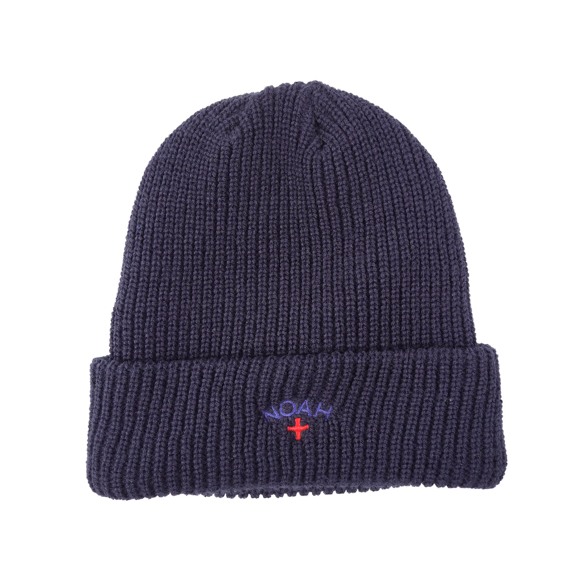 Noah Ribbed Navy Beanie