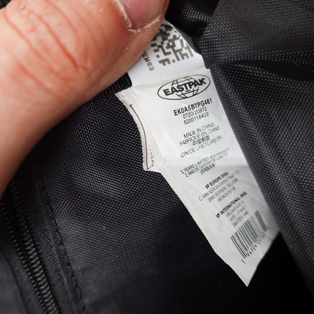 EastPak x Raf Simons Pak'r - Size XS