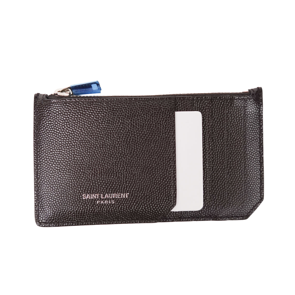 Saint Laurent Paris Brown Leather Pocket Organizer