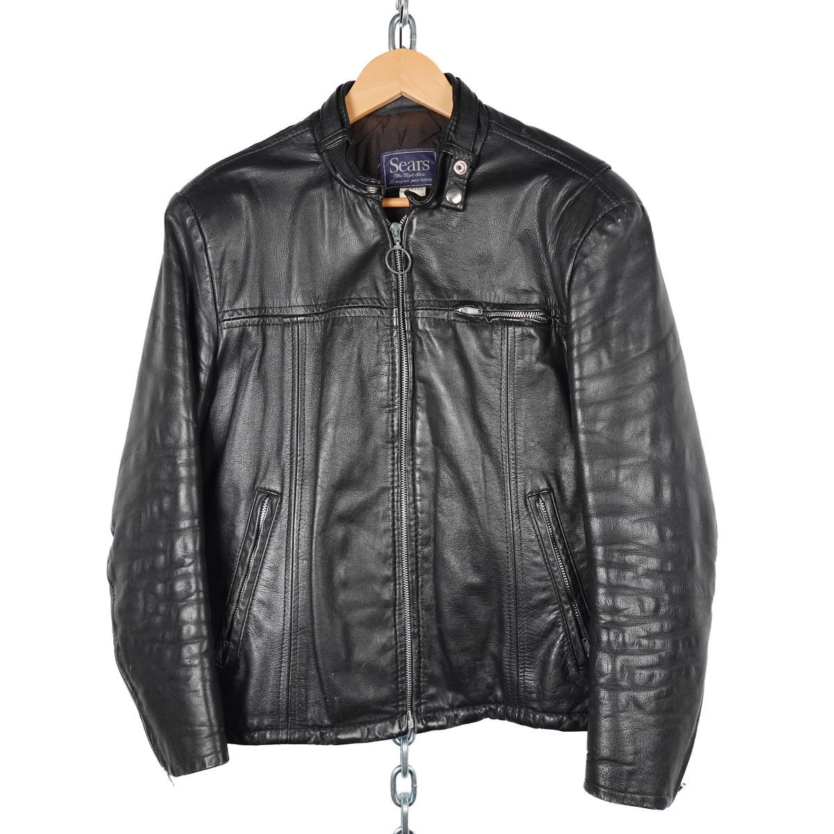Vintage Sears Leather Jacket - Size S