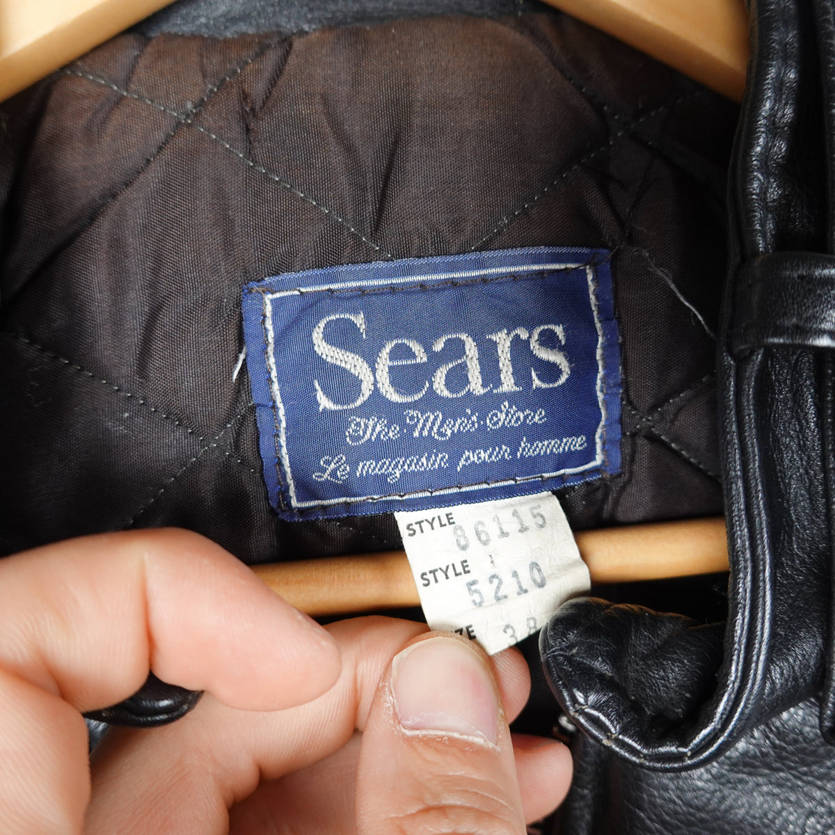 Vintage Sears Leather Jacket - Size S