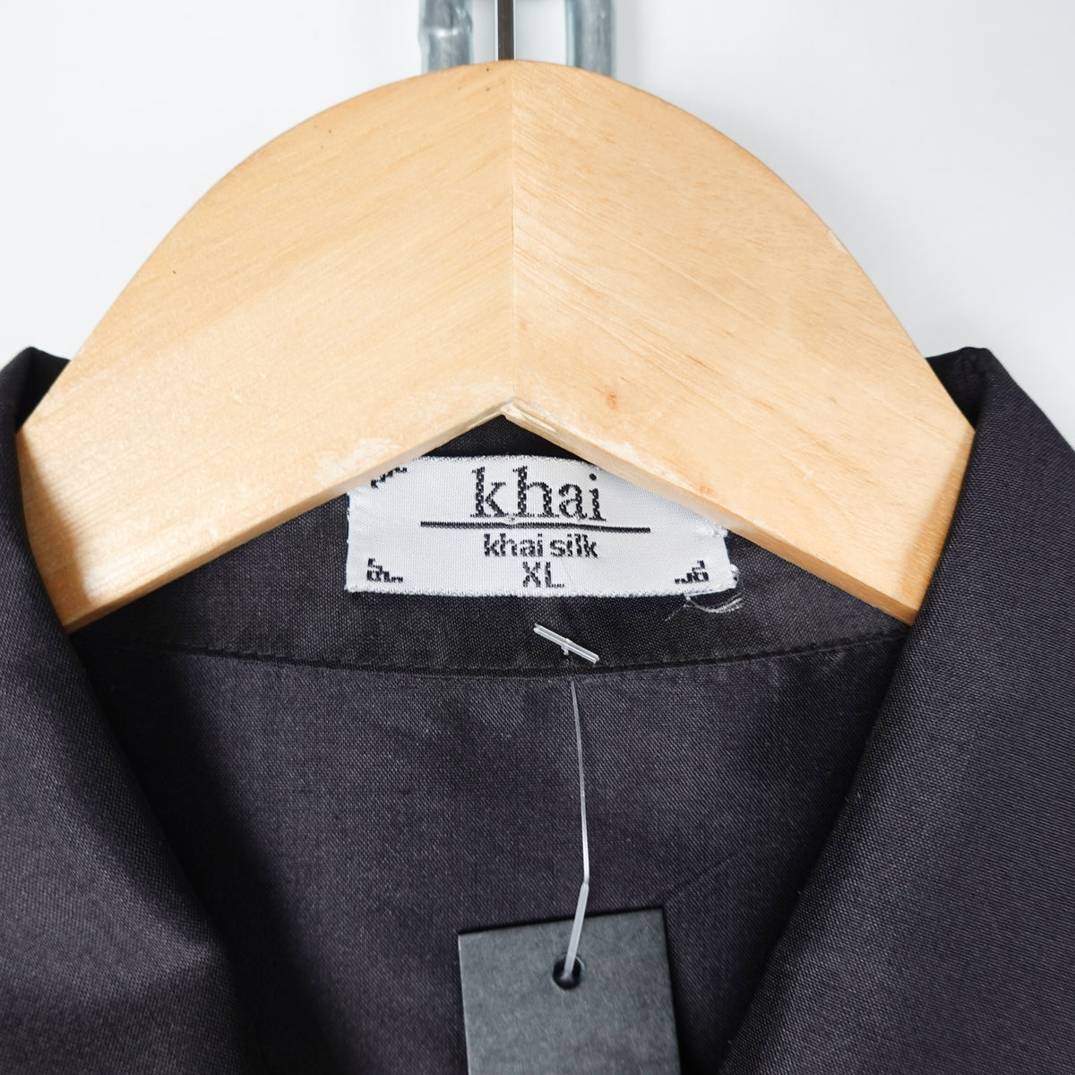 Vintage Silk Black Button up Shirt - Women's XL