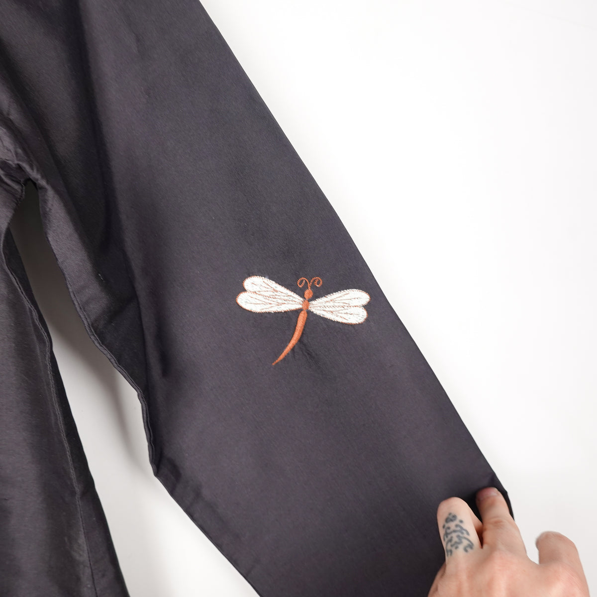 Vintage Silk Black Button up Shirt - Women's XL
