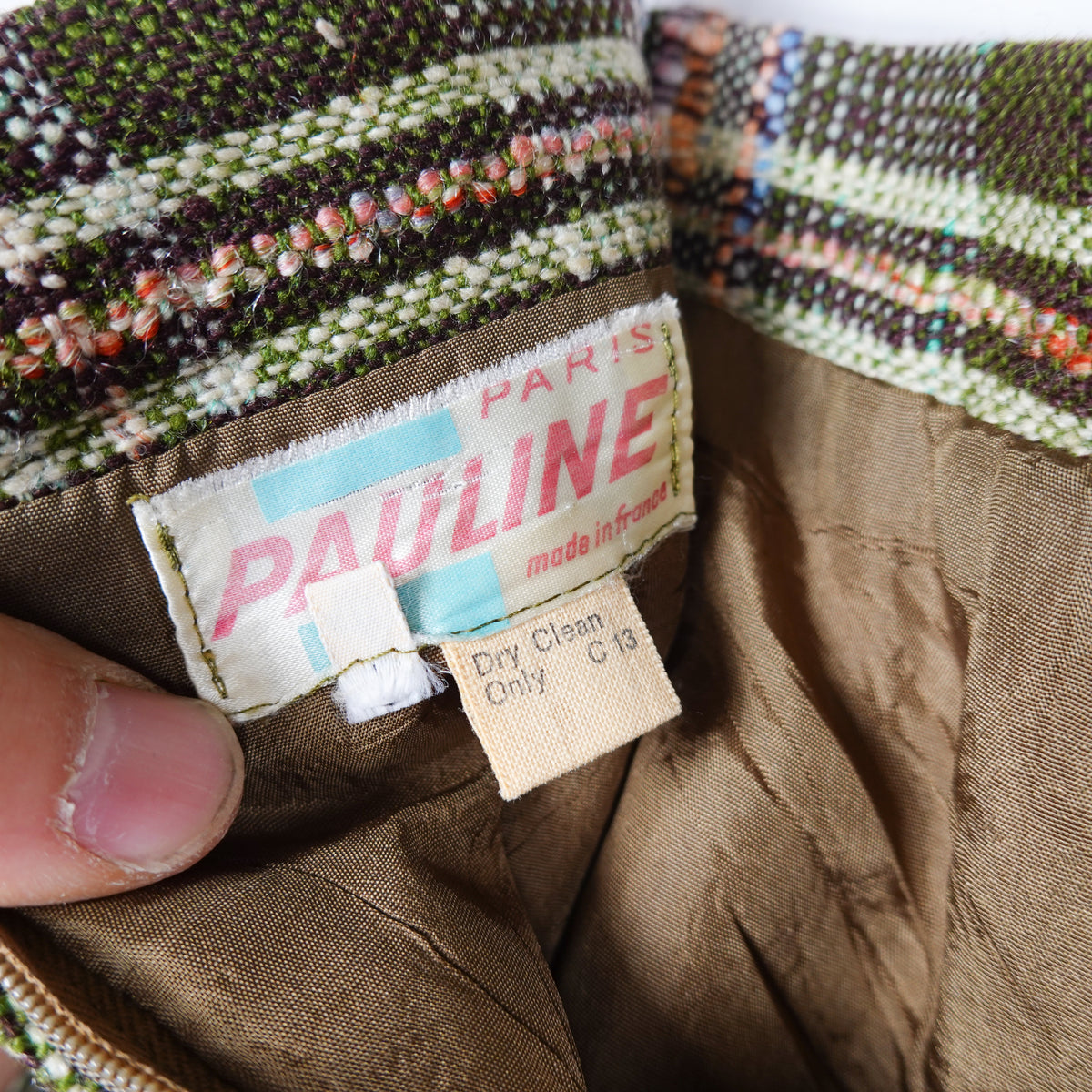 Vintage Pauline Tweed Skirt- Size 27