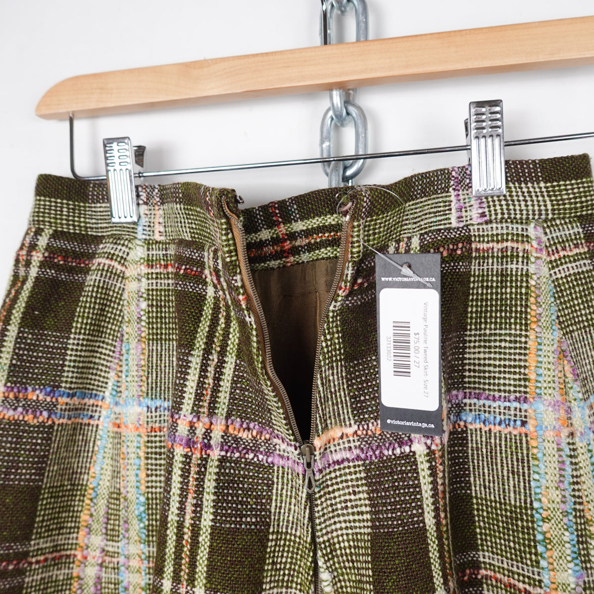 Vintage Pauline Tweed Skirt- Size 27