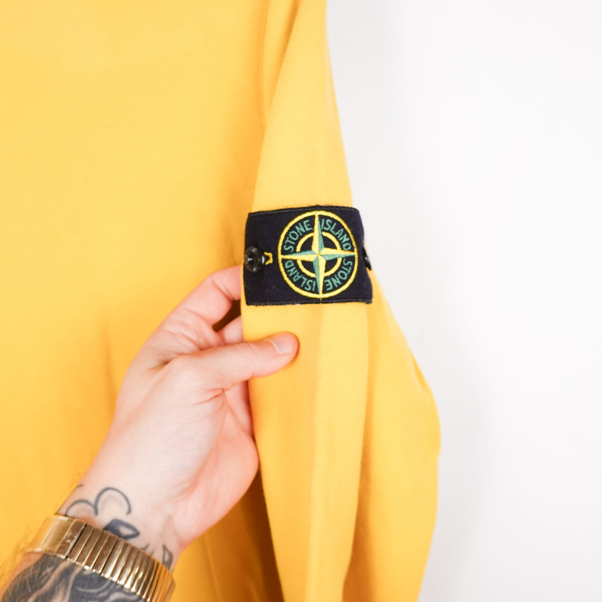 Stone Island Yellow Crewneck - Size L