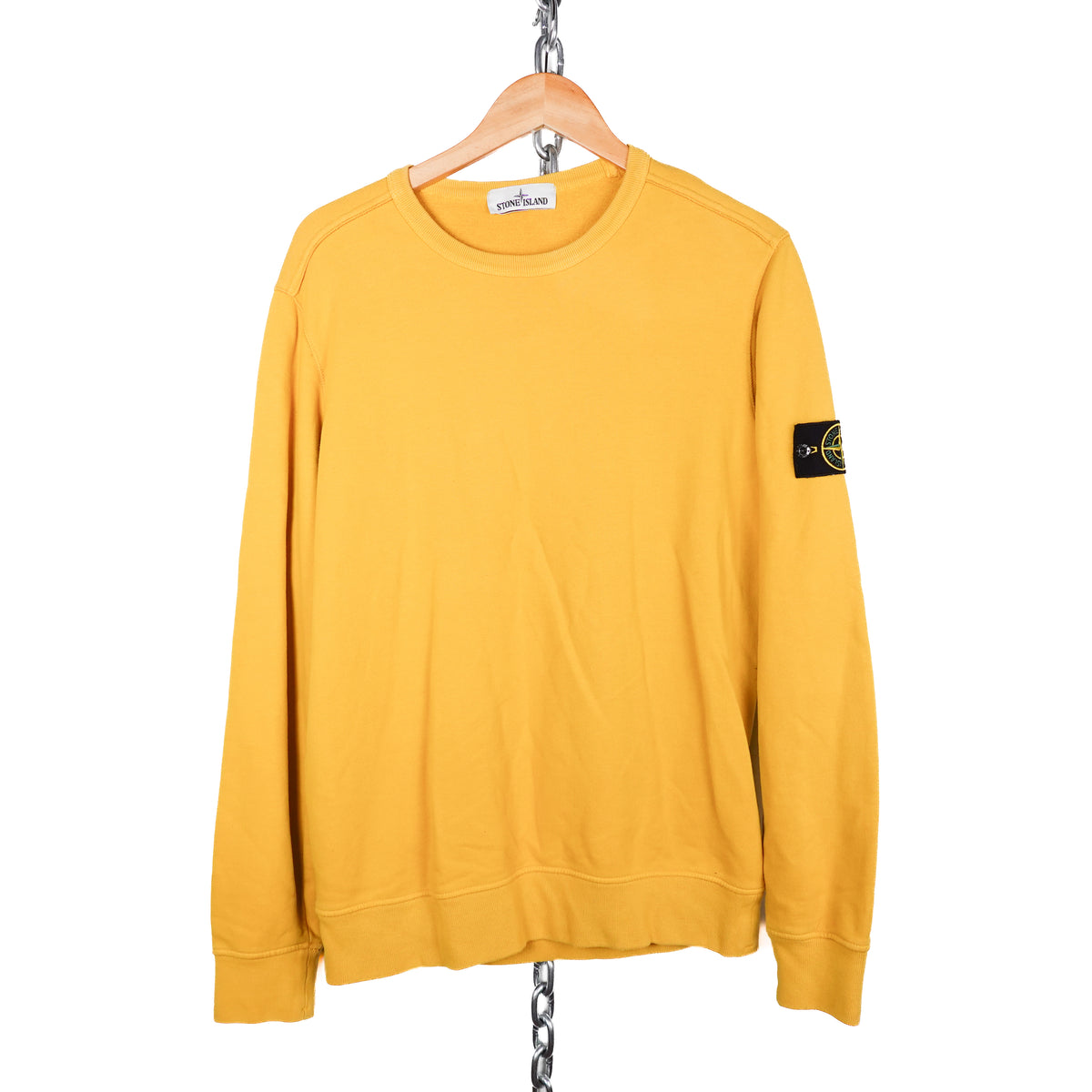 Stone Island Yellow Crewneck - Size L
