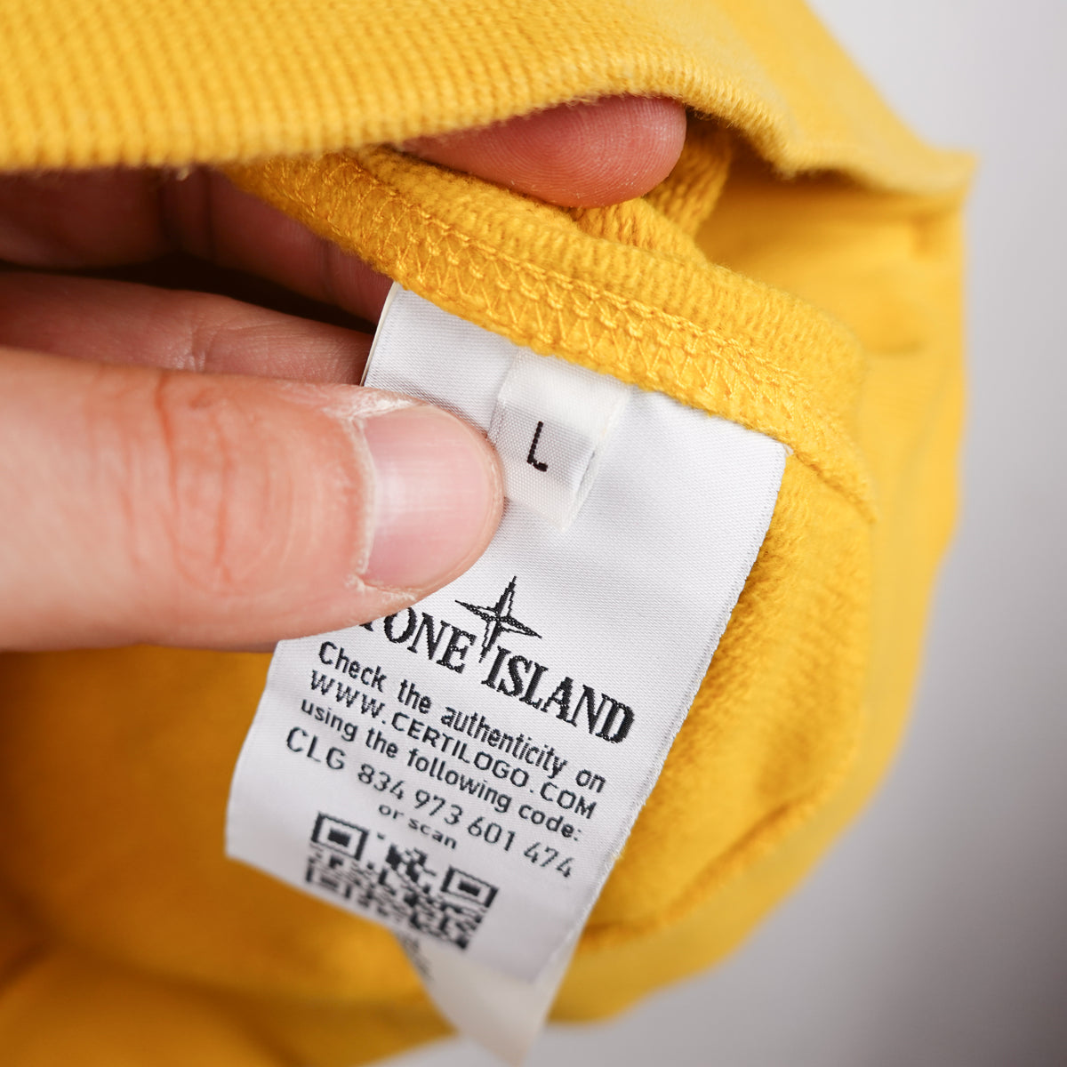 Stone Island Yellow Crewneck - Size L