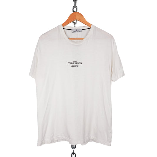 Stone Island Archivio White Tee - Size XL