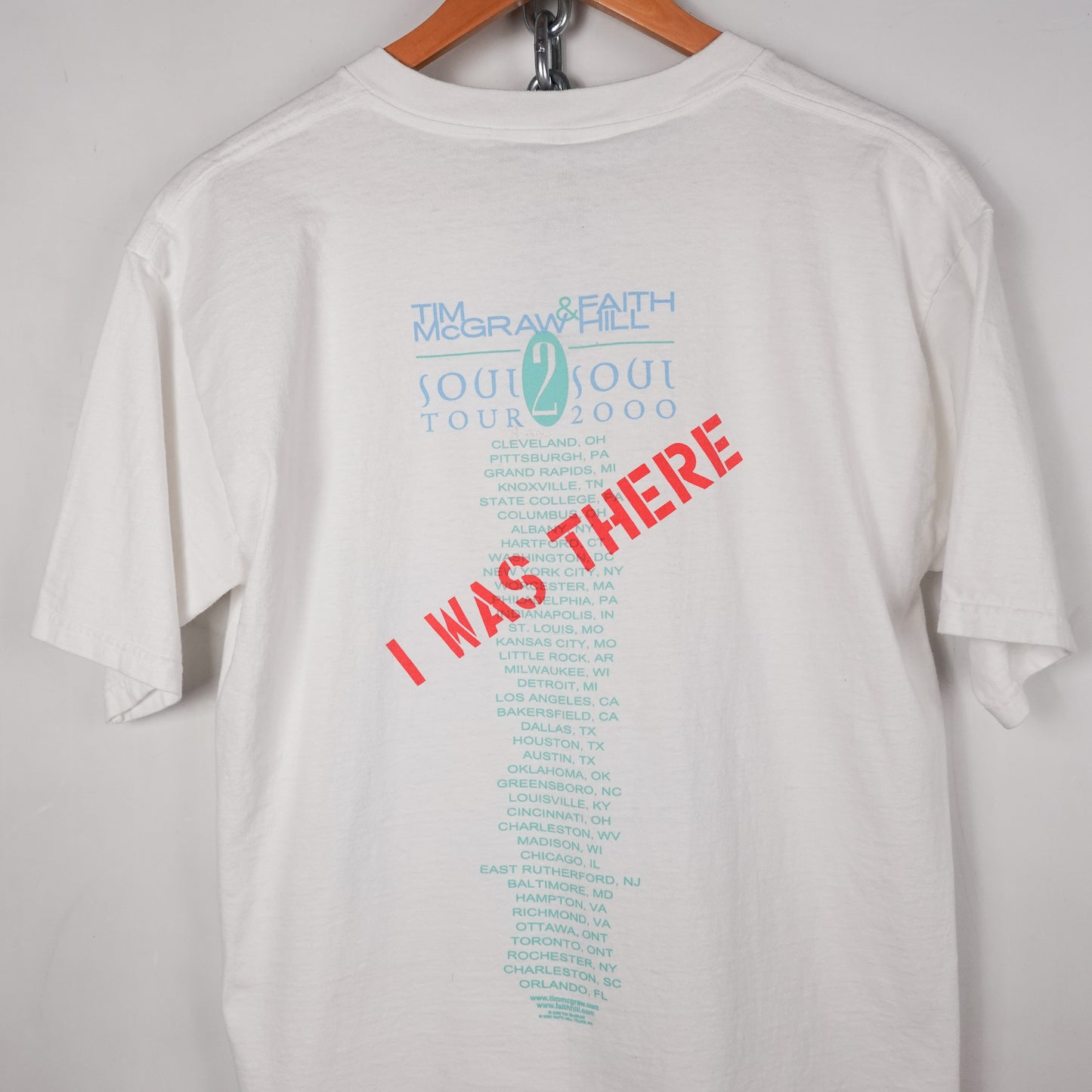 2000 Tim McGraw Faith Hill Tour Tee - Size L