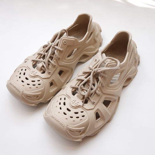 Balenciaga Taupe HD Lace-Up Sneakers- Size 12
