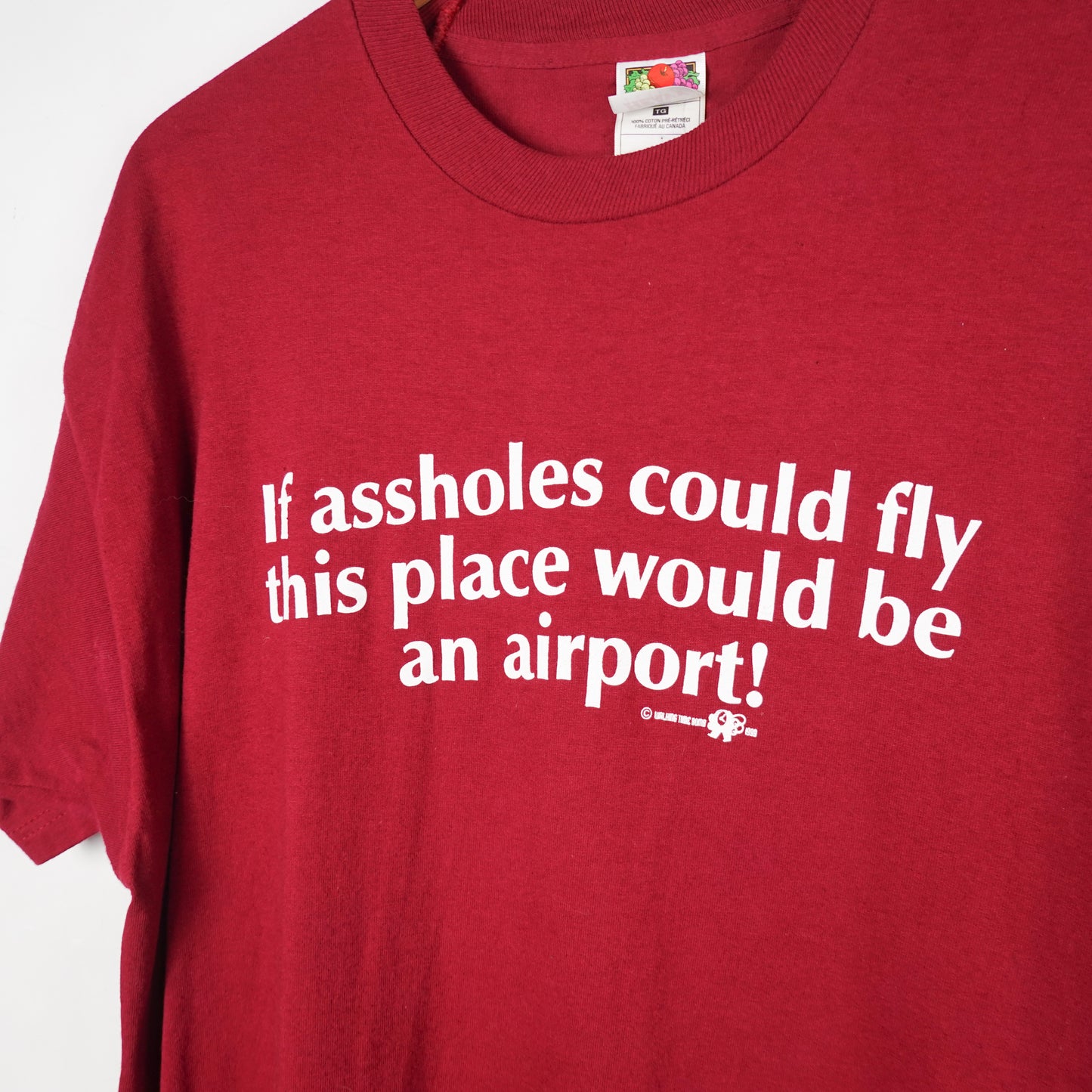 1990s Airport Joke Tee - Size XL