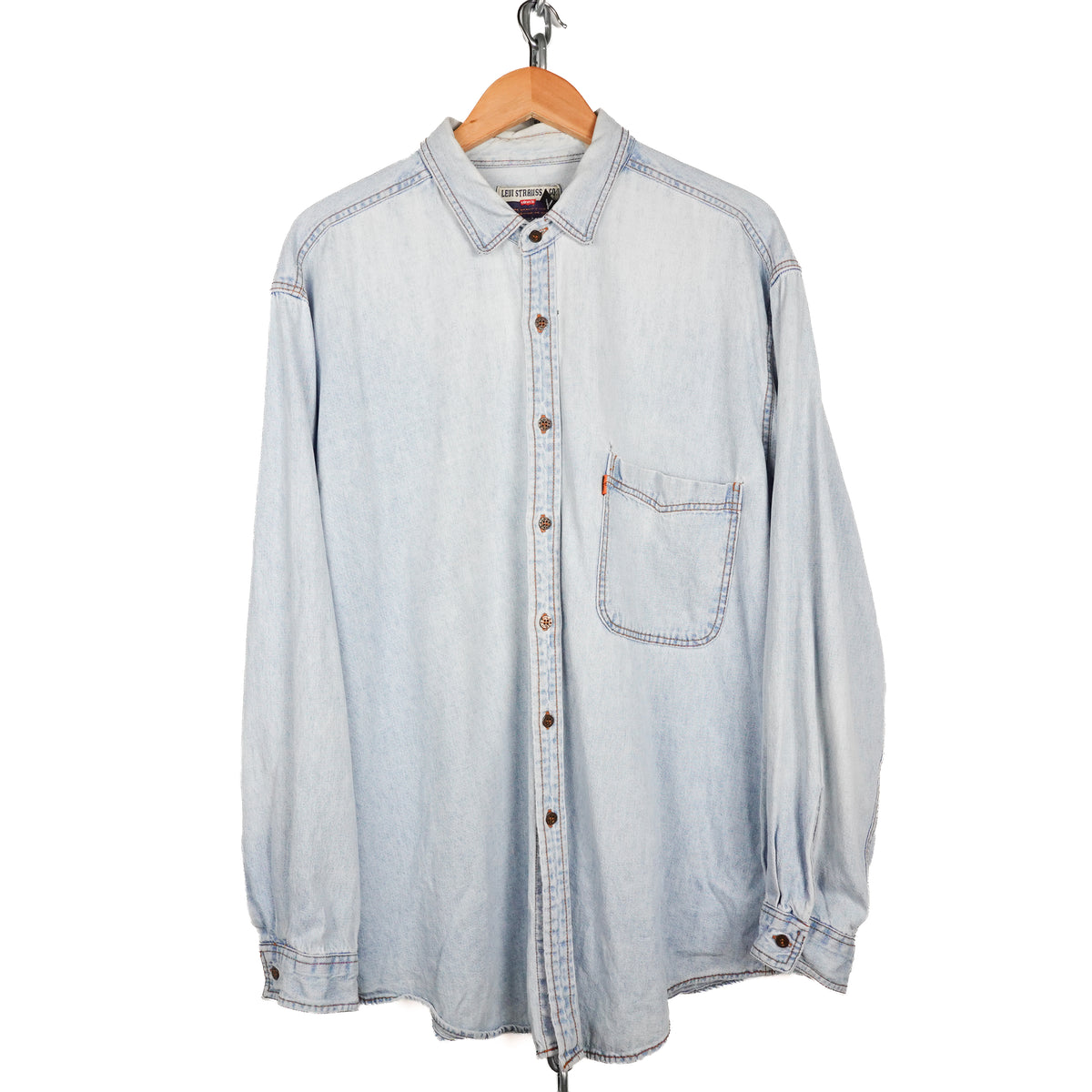 Vintage Levi's OJ Tab Denim Button Up - Size XL