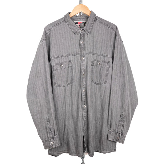 Vintage Levi's Grey Heavy Button Up - Size XL