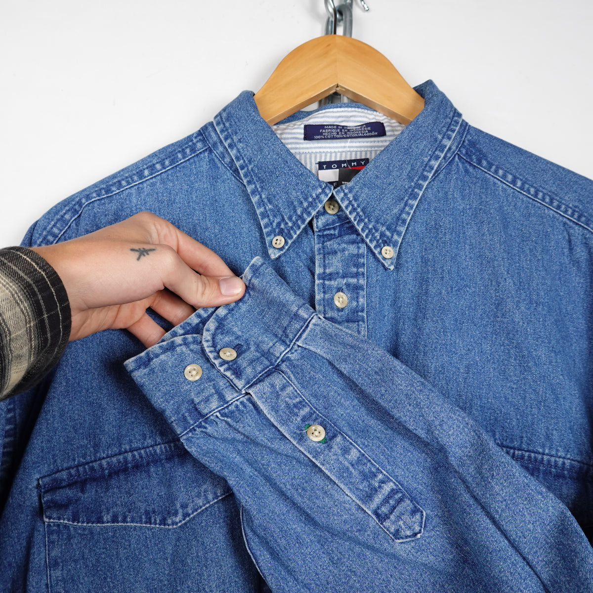 Vintage Tommy Hilfiger Denim Button Up - Size XL