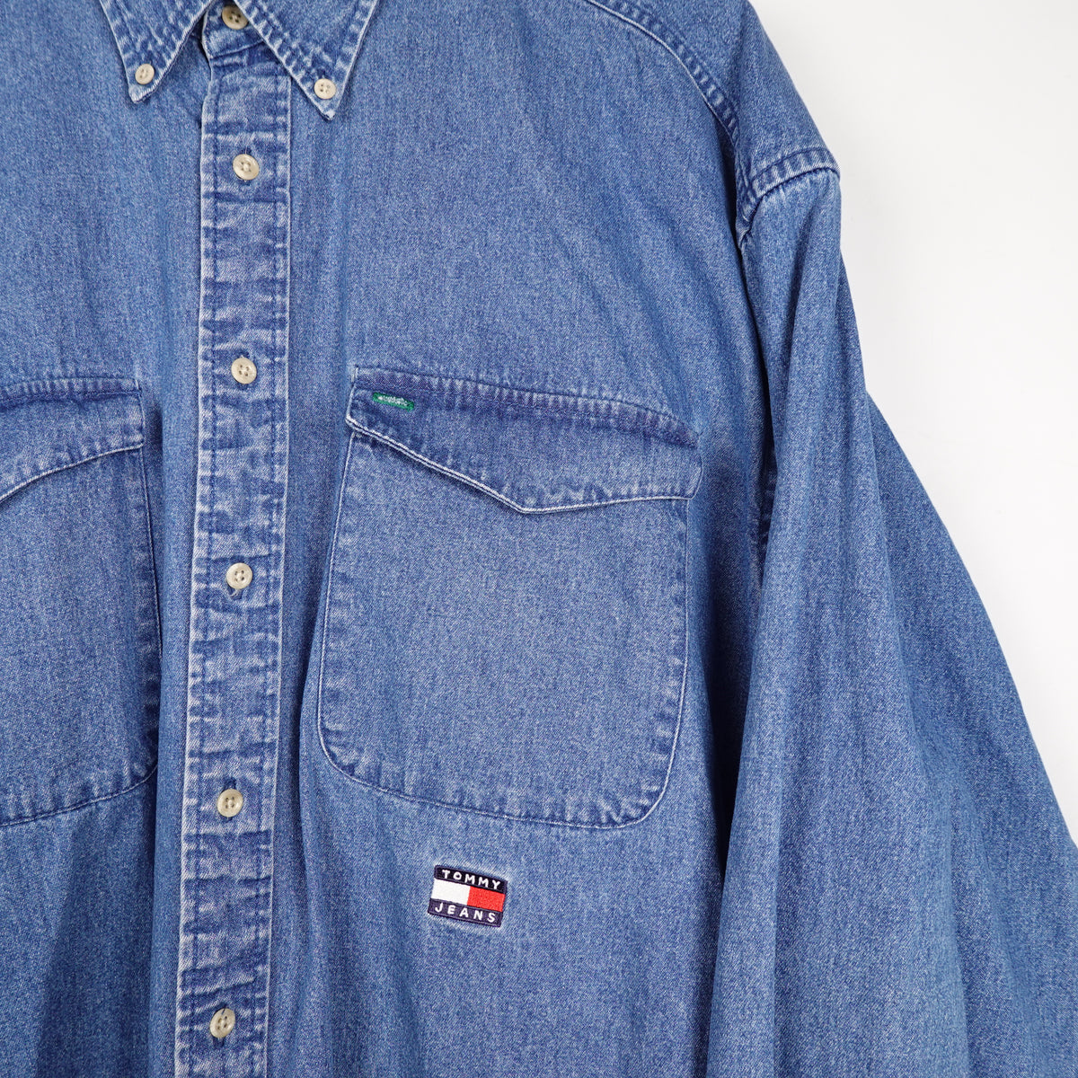 Vintage Tommy Hilfiger Denim Button Up - Size XL