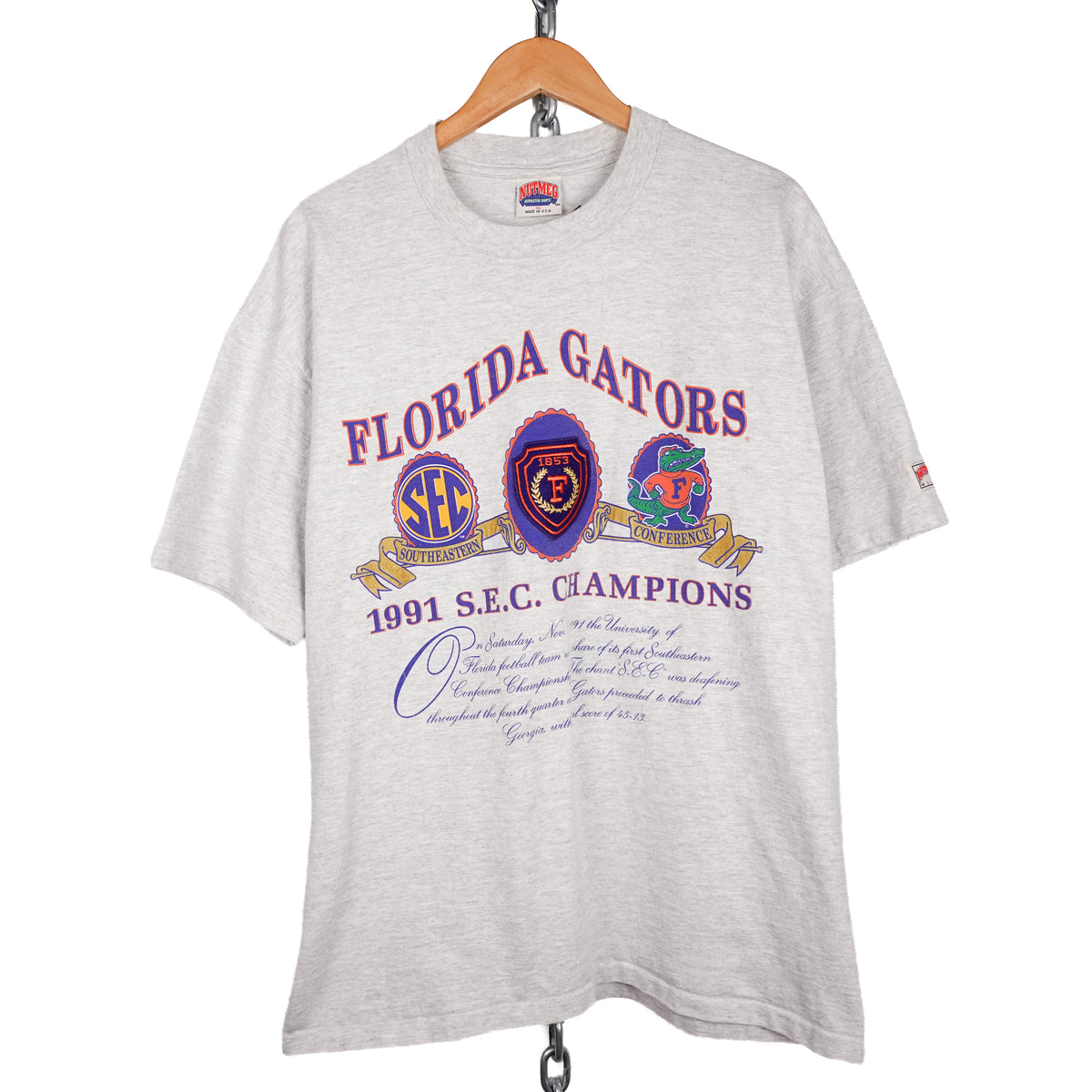 1991 Florida Gators SEC Champions Tee - Size XL