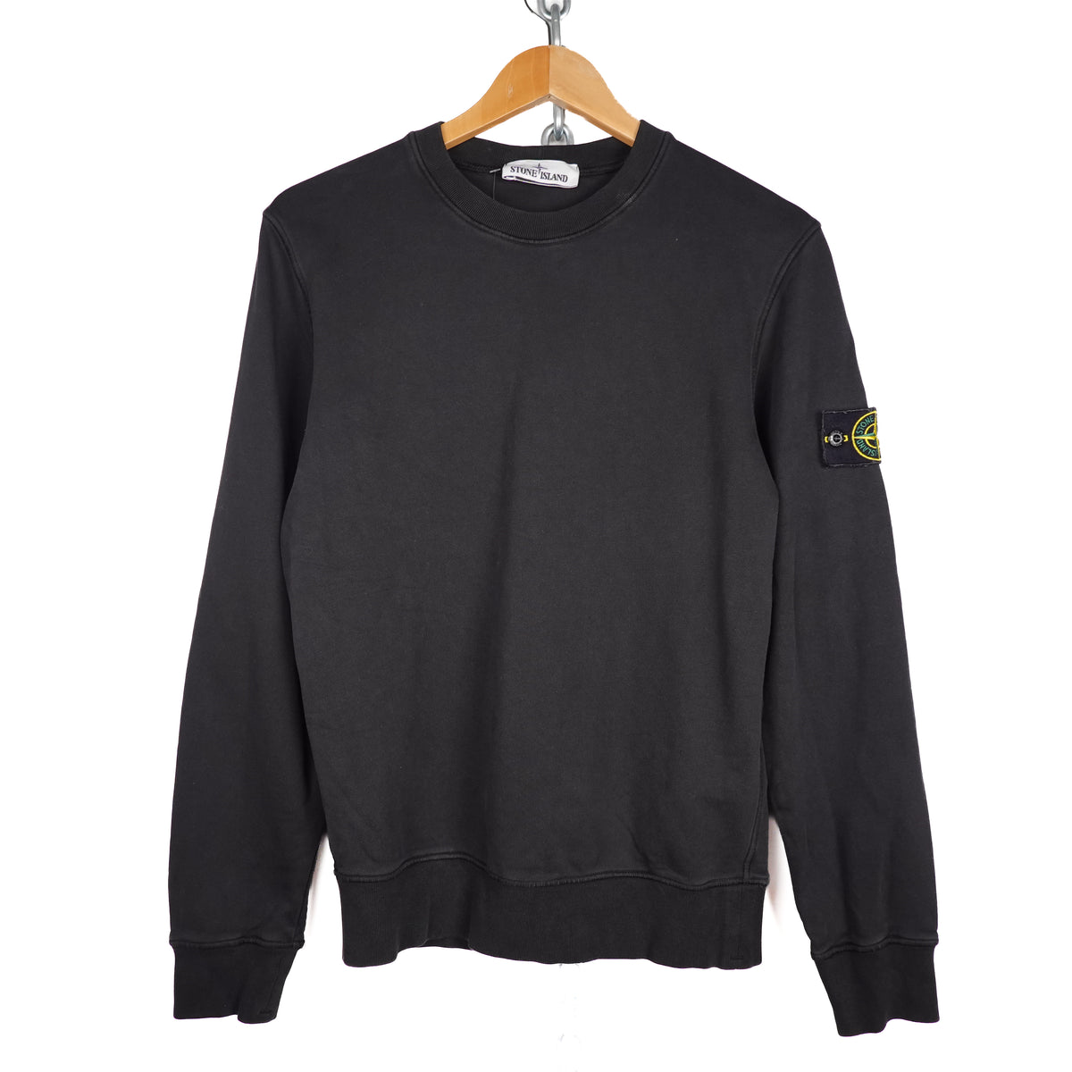 Stone Island Black Crewneck - Size S